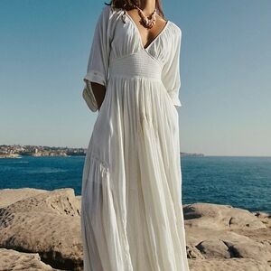 Free People Dixie White Maxi Dress